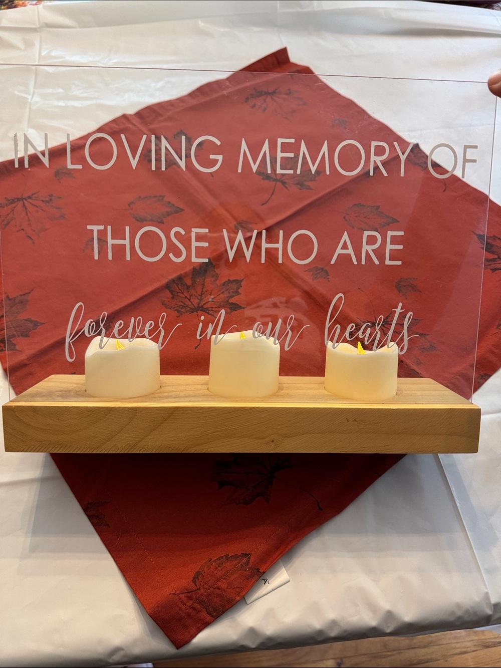 In Loving Memory LED Candle Tribute